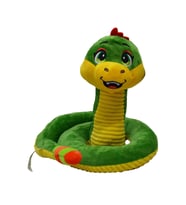 Yılan Peluş Oyuncak Çıngıraklı Sevimli Yılan Peluş 25 Cm - Uyku Ve Oyun Arkadaşı Peluş Oyuncak (Yeşil)