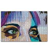 Cakapuzzle Kadın Gözü Boyama  Puzzle Yapboz MDF (Ahşap) (255 Parça)