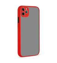 Uyumlu Model Apple iPhone 11 Pro Max Kılıf Kamera Korumalı Mat Kapak (Kırmızı)