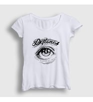 Presmono Kadın Sarı Creep Deftones T-Shirt 138639tt (Beyaz)
