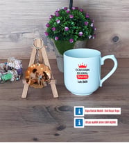 Babalar Günü Hediyesi Kupa Bardak Beyaz ve Fotoğraflı Ahşap Anahtarlık HediyeBabaya Hediye (Model 5)