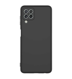 Samsung Galaxy A22 4G Kılıf Özel Orijinal Lansman Serisi, İçi Kadife, Pürüzsüz Yumuşak ve Mat TPU Silikon (Siyah)