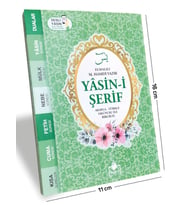 Çanta Boy Yasin-i Şerif Arapça Türkçe Okunuşu ile Birlikte (Yeşil)