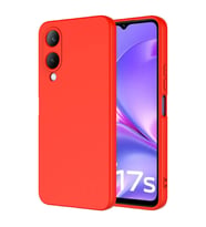 Vivo Y17S Kılıf Kamera Korumalı iÇi Süet Dokulu Lansman Tipi Silikon (Kırmızı)