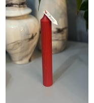 2 li Chemdle Uzun Silindirik Şamdan Mum (Kırmızı)