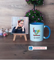 Okul Öncesi Öğretmeni Fotoğraflı Dekoratif Taş, Kupa Bardak Beyaz Hediye Öğretmenler Günü Hediyesi (Model 4)