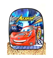 Cars Desenli Su Geçirmez Anaokulu/kreş Okul Sırt Çantası (Lacivert)