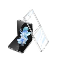 Galaxy Z Flip 5 Kılıf Kıpta Lensli Kılıf (Renksiz)