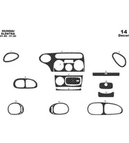 Meriç® Hyundai Elantra Ön Torpido Kaplama Maun 14 Parça 1999-2000 (Karbon)