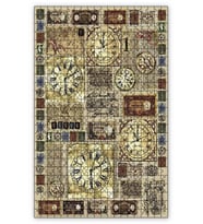 Cakapuzzle Saat Mektup Pullar Zeminli Puzzle Yapboz MDF (Ahşap) (255 Parça)