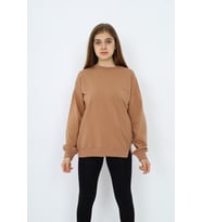 Toontoy Kız Çocuk Sweatshirt (Kahverengi)