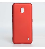 Nokia 2.2 Kılıf Kamera Çıkıntılı Soft Silikon (Kırmızı)