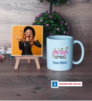 Çocuk Gelişimi Uzmanı Fotoğraflı Dekoratif Taş, Kupa Bardak Beyaz Hediye (Model 1)