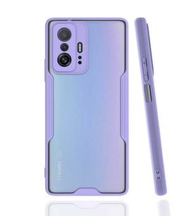 Xiaomi Mi 11T 5G Kılıf Zore Parfe Kenarları Pastel Renk Silikon (Mor)