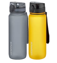 Uzspace 2'li Tritan Matara Seti 800 ml 14 Farklı Renk Seçeneği FiftyFifty (Gri - Turuncu)