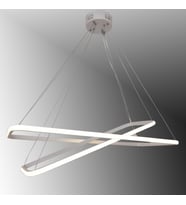 TT400-2 BY TT Aydınlatma Dikdörtgen 2 li Mat Beyaz Led Avize (Sarı)