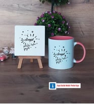 Doğum Günü Hediyesi Dekoratif Taş, Kupa Bardak Kırmızı Hediye (Model 5)