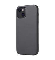 Apple iPhone 13 Mini Kılıf Deri Tasarım Kadife İç Yüzey Lüx Kapak (Siyah)