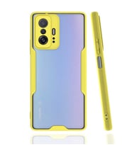 Xiaomi Mi 11T Pro 5G Kılıf Parfe Kenarları Pastel Renk Silikon (Sarı)