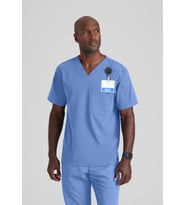 Barco Grey's Anatomy Murphy GRST079 - GRSP550  Medikal Giyim Doktor Scrubs Cerrahi Takım Likralı Hastane Üniforması (Mavi)