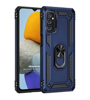 Microsonic Samsung Galaxy M13 Kılıf Military Ring Holder Siyah (Lacivert)