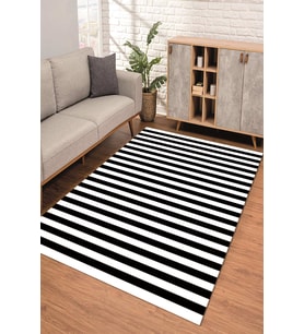 Dijital Kaymaz Taban Yıkanabilir Renkli Salon Halısı Mutfak Halısı Yolluk ND-SD-1095 (Siyah)
