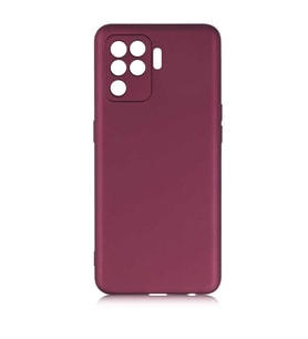 Oppo Reno 5 Lite Kılıf Zore Premier Silikon Kılıf (Mürdüm)