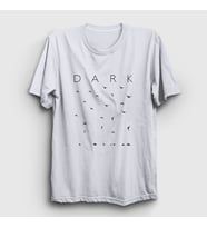 Presmono Unisex Sarı Birds Dark T-Shirt 185902tt (Beyaz)