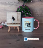 İnşaat Mühendisi Fotoğraflı Dekoratif Taş, Kupa Bardak Beyaz Hediye (Model 6)