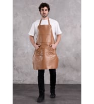 Dana derisi önlük erkek (Taba)
