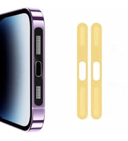 Ally iPhone 14 Pro Max İçin Anti-Dust Toz Ve Kir Önleyici Sticker 2 Adet Set (Gold)