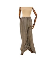 The Sile Fabric ŞİLE BEZİ Yırtmaçlı Pantolon (Siyah)