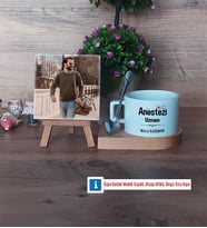 Anestezi Uzmanı Fotoğraflı Dekoratif Taş, Kupa Bardak Beyaz Hediye (Model 8)