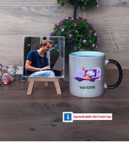 Bilgisayar Mühendisi Fotoğraflı Dekoratif Taş, Kupa Bardak Beyaz Hediye (Model 9)