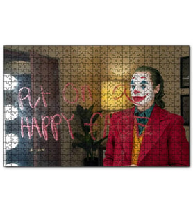 Cakapuzzle Mutlu Bir Yüz Takın Ayna Yazısı Joker  Puzzle Yapboz MDF (Ahşap) (1000 Parça)