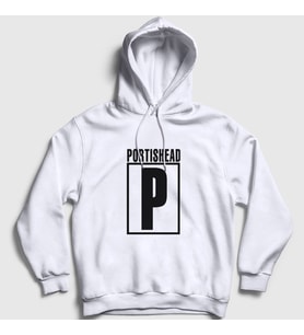 Presmono Unisex Beyaz Logo Müzik Portishead Kapüşonlu Sweatshirt 510989tt (Beyaz)