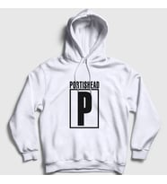 Presmono Unisex Beyaz Logo Müzik Portishead Kapüşonlu Sweatshirt 510989tt (Beyaz)