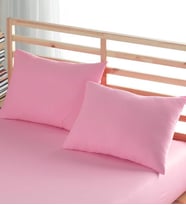 Formeya Ranforce %100 Pamuk Yastık Kılıfı 2 Adet 50*70 Kapaklı (Pembe)