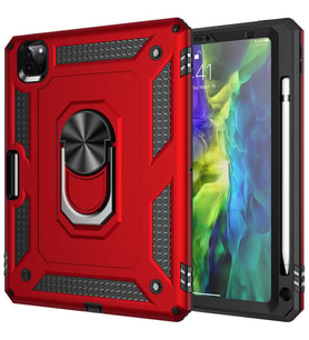 iPad Pro 11 2020 Kılıf Zore Tablet Vega Silikon (Kırmızı)
