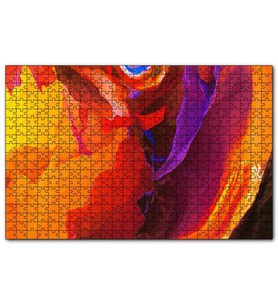 Cakapuzzle Renkli Fırça Darbeleri  Puzzle Yapboz MDF (Ahşap) (255 Parça)