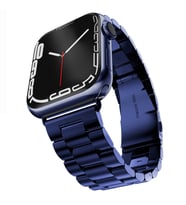 Apple Watch 38mm Kordon Klipsli Metal Kordon 04-A (Mavi)