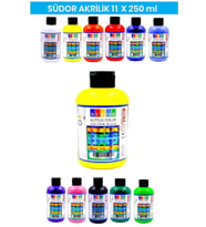 Akrilik Boya 250 Ml 1 Adet (Sarı)