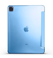 Apple iPad Pro 12.9 2021 (5.Nesil) Smart Cover Standlı 1-1 Kılıf (Mavi)