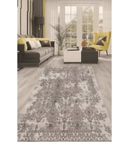 Dijital Kaymaz Taban Yıkanabilir Modern Renkli Salon Halısı Mutfak Halısı Yolluk ND-HT-991 (Gri)