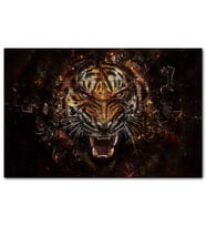 Cakapuzzle Agresif Kaplan ve Kırılan Cam  Puzzle Yapboz MDF (Ahşap) (1000 Parça)