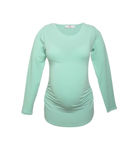 LuvmaBelly 2301-2309 Pamuklu Uzun Kollu Hamile T-Shirt