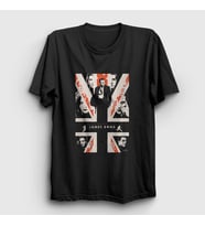 Presmono Unisex Beyaz Daniel Craig Film James Bond T-Shirt 257540tt (Siyah)