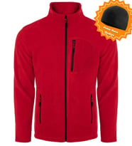 Ghassy Co. Polar Erkek Tam Fermuar + 3 Cep ((YENİ SEZON)) (Kırmızı)