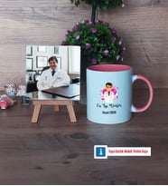 En İyi Doktor Fotoğraflı Dekoratif Taş, Kupa Bardak Beyaz Hediye (Model 6)