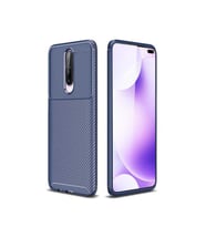 Xiaomi Poco X2 Kılıf Karbon Silikon Case (Lacivert)